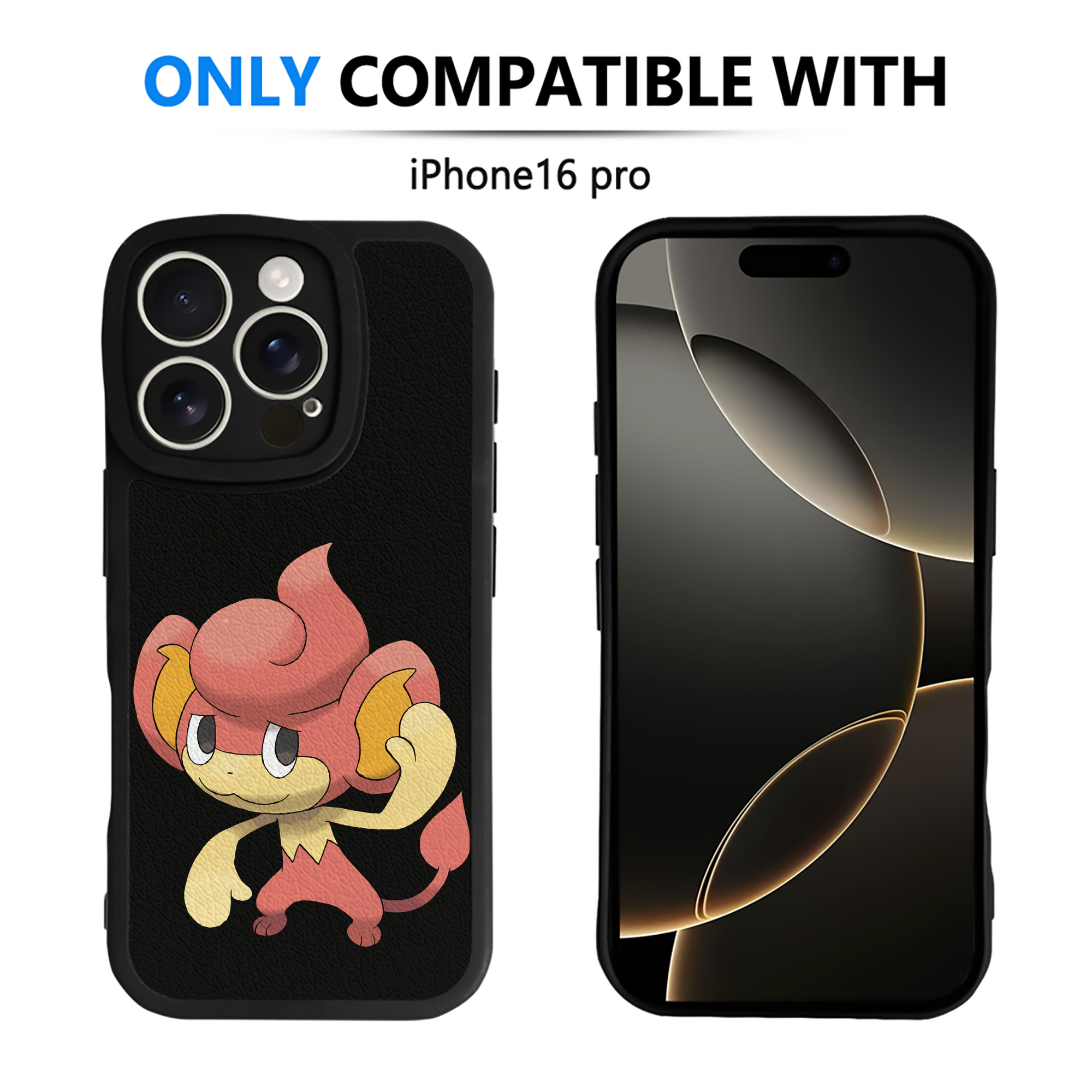 （画像用） ポケットモンスター Pokémon 【iPhone 16シリーズ対応】シリコンスマホケース（レザー調） 材質：シリコン